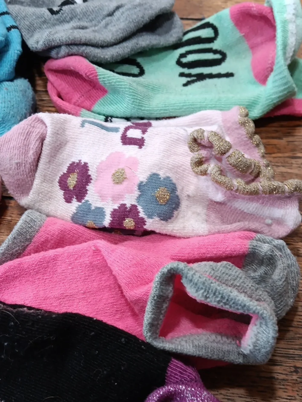 Kids Assorted No-Show Socks - Pink, Blue, Green, Black & More